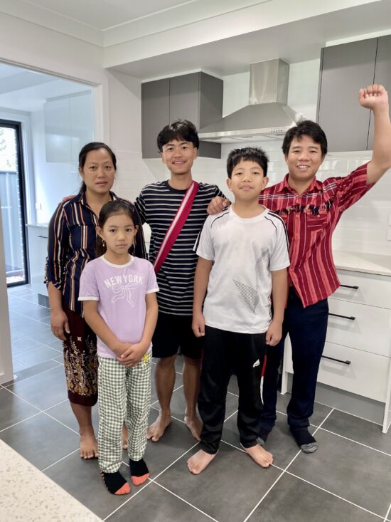 Klaw, Su, Poe & Maria — happy homeowners with Own A Home Now